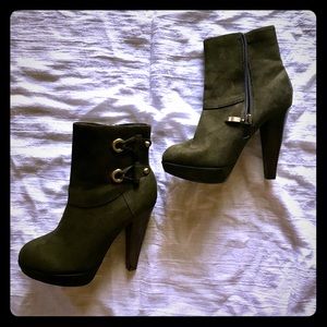 Olive green boots size 5